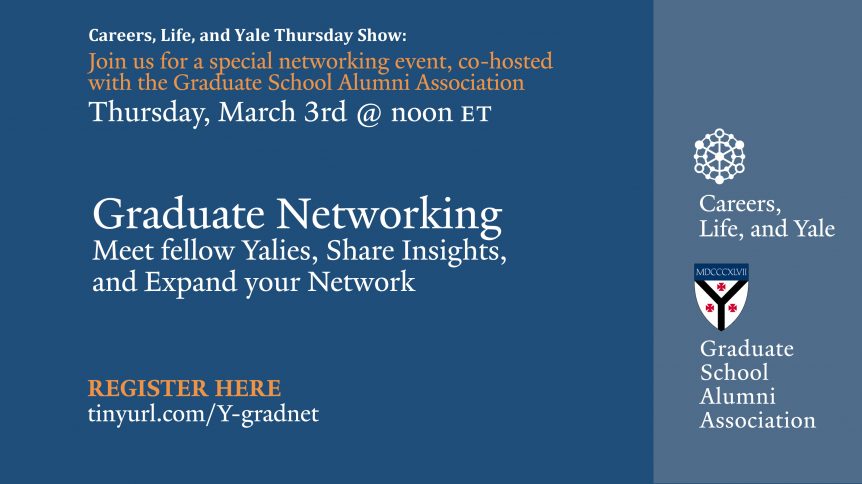 Yale Graduate School Alumni networking event